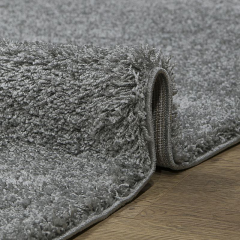 Российский овальный серый ковер лонж 41800